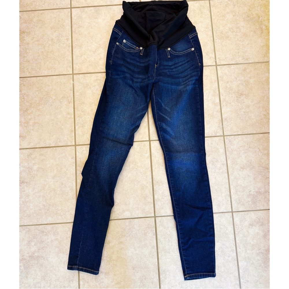 Dark Blue Skinny Maternity Jeans - NWOT